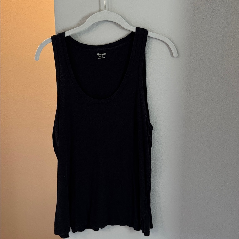 Madewell Midnight Black Sleeveless Top